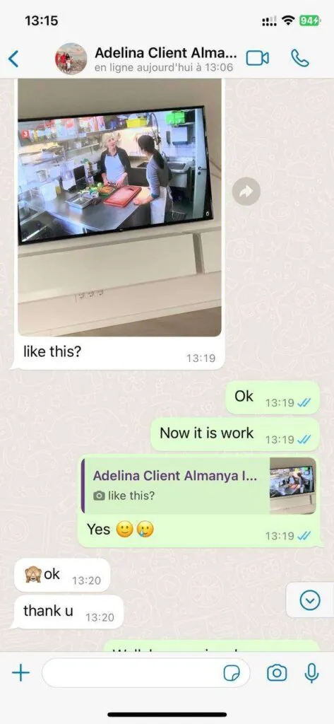 Support WhatsApp screenshot item 4 for IPTV viewers