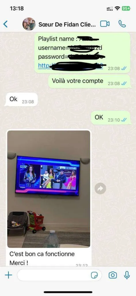 Support WhatsApp screenshot item 6 for IPTV viewers